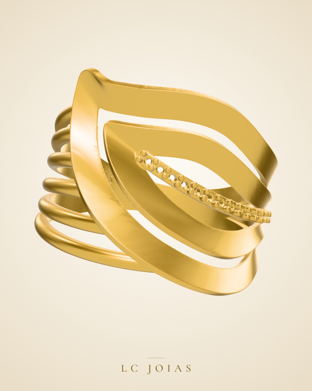 Anel 7540 an em ouro