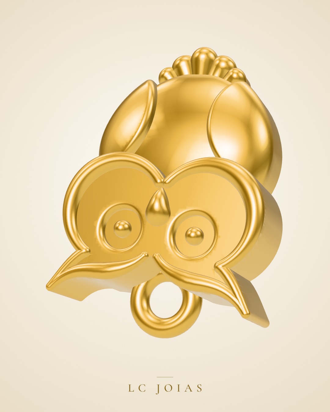 Pingente 1096 pg z b em ouro