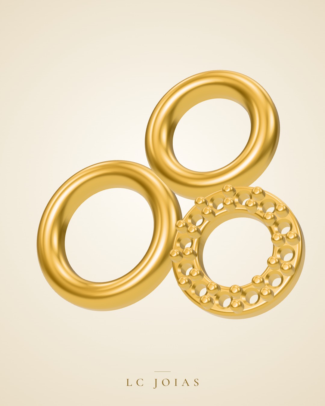 Brinco 7525 br 02(espelho) em ouro