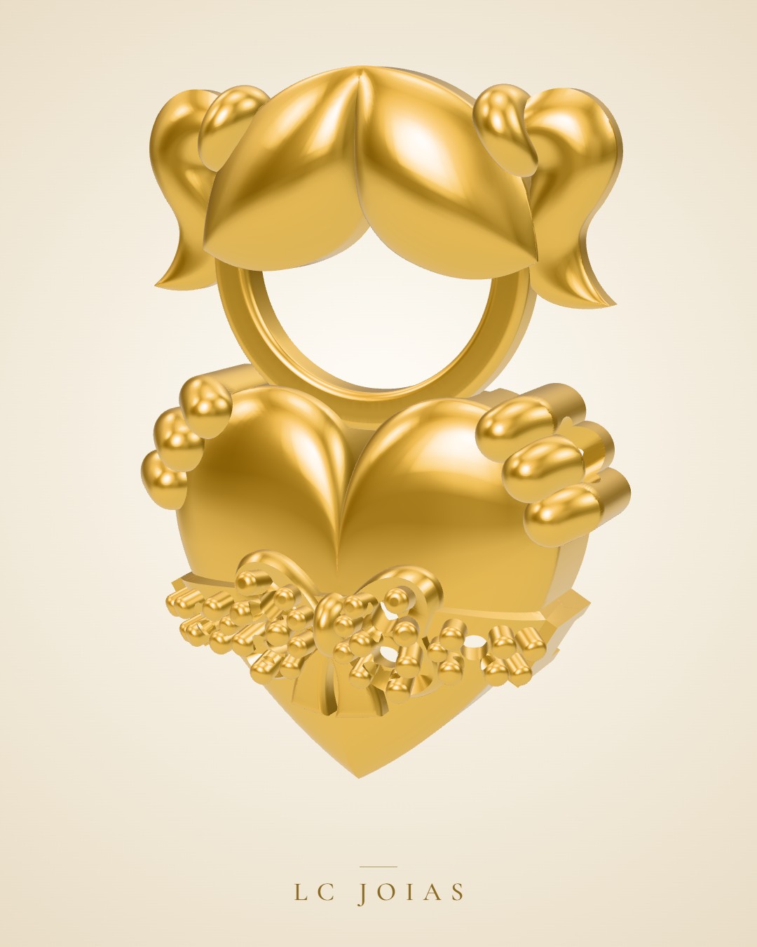 Pingente 7140 pg em ouro