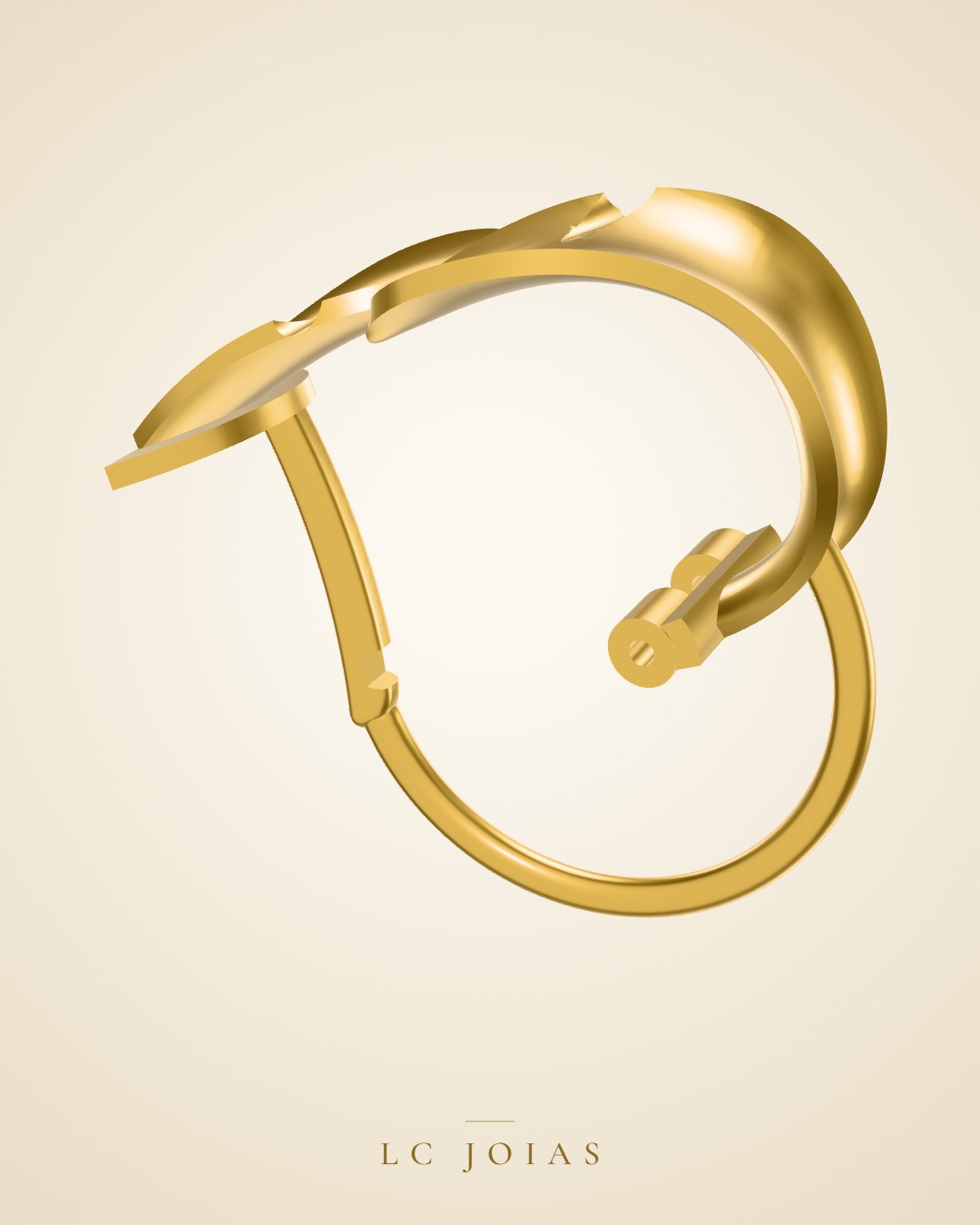 Brinco 8322 br espelhar em ouro