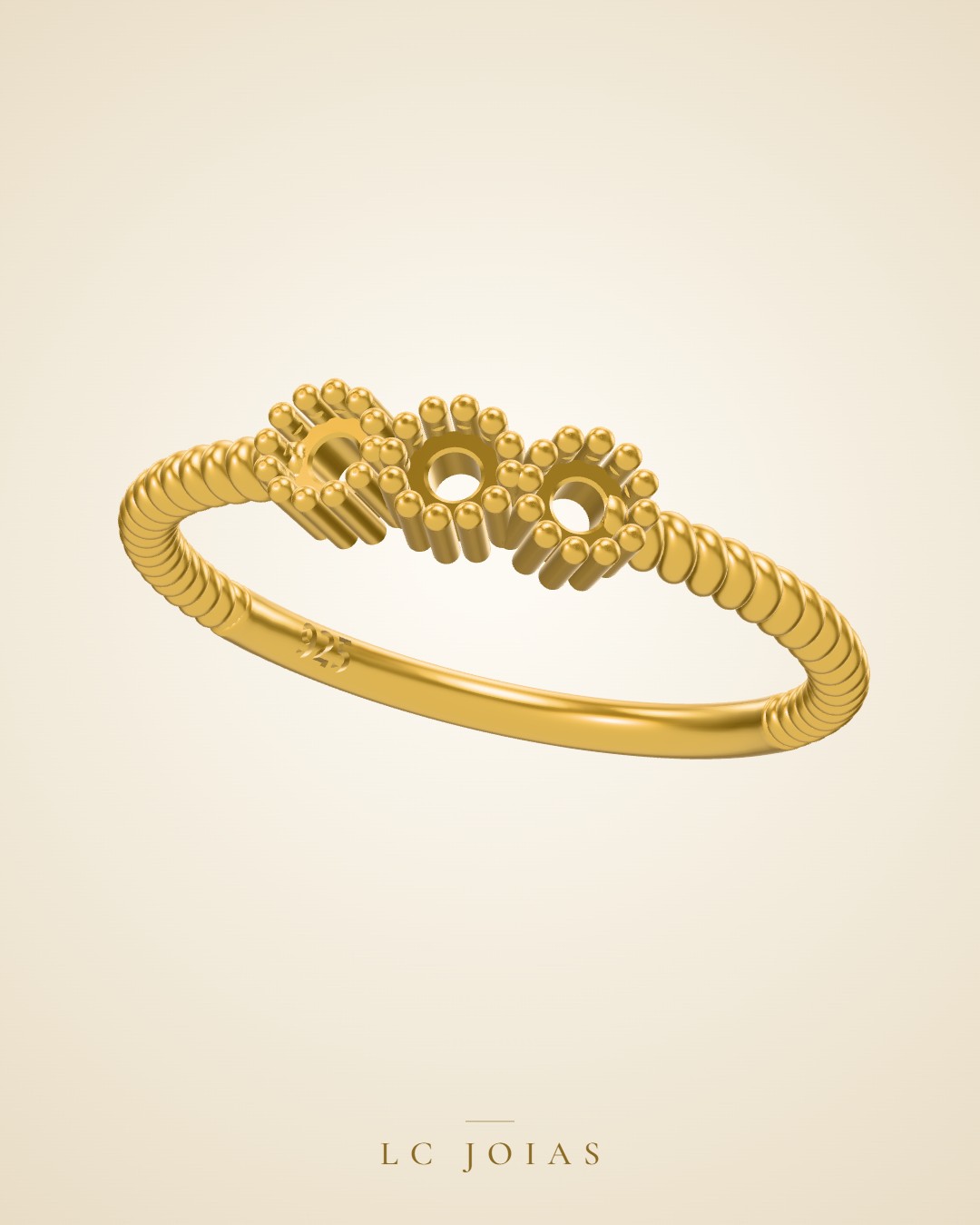 Anel ag 2263 an 12 em ouro