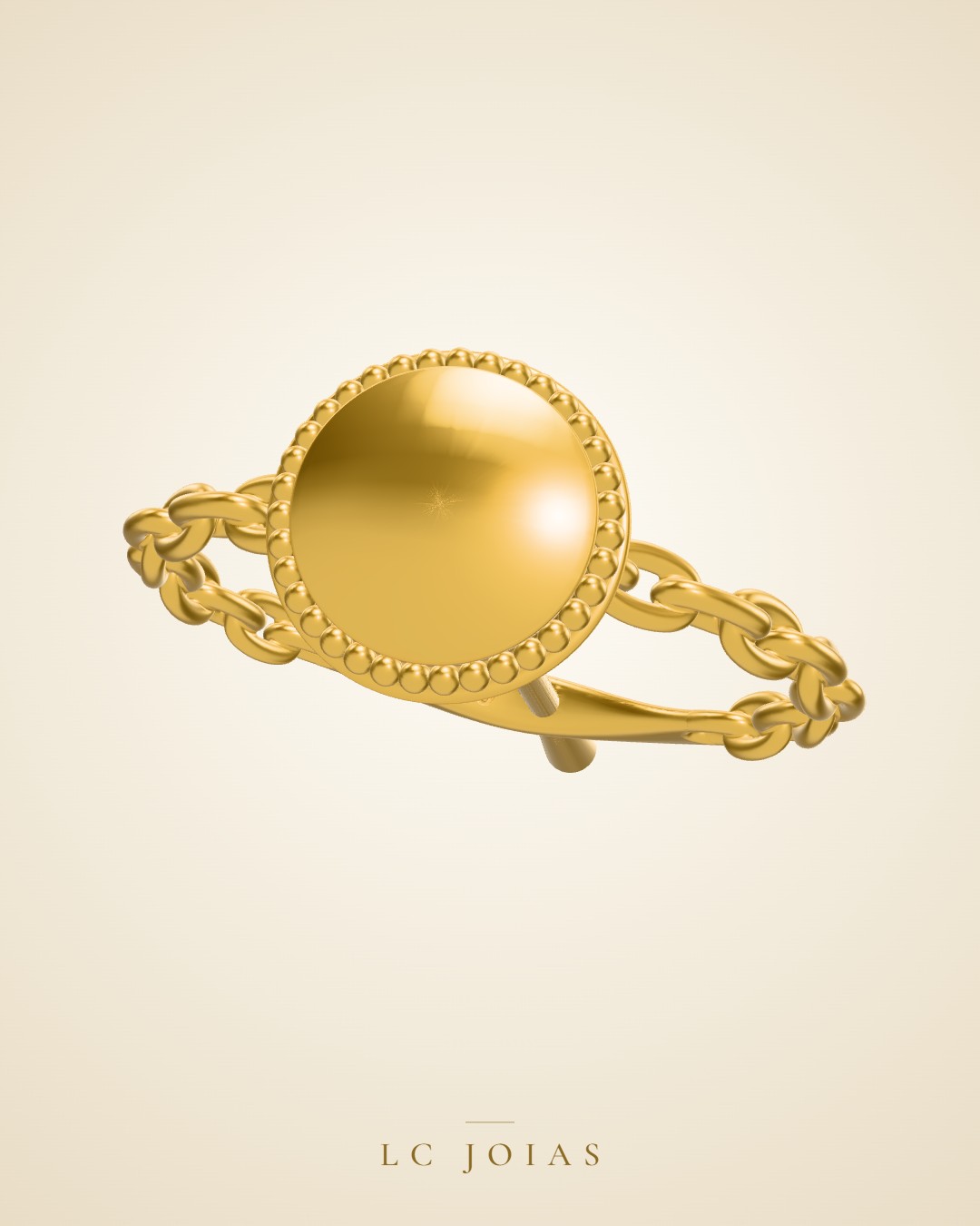 Anel an-elos-1 em ouro