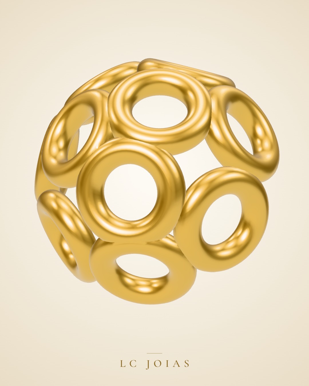 Pulseira bolinha 5 b pul em ouro