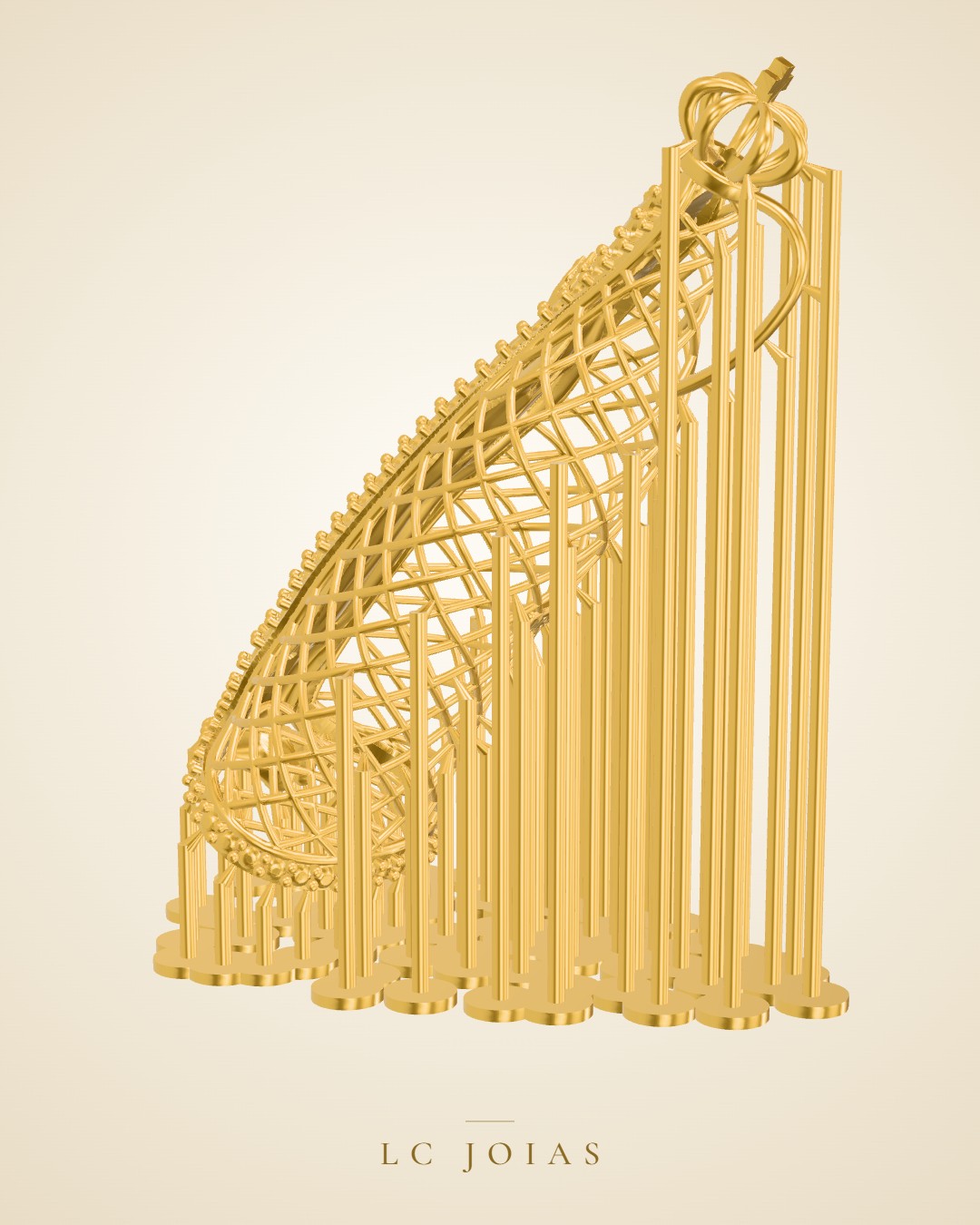 Pingente 8318 pg pd.stl s em ouro