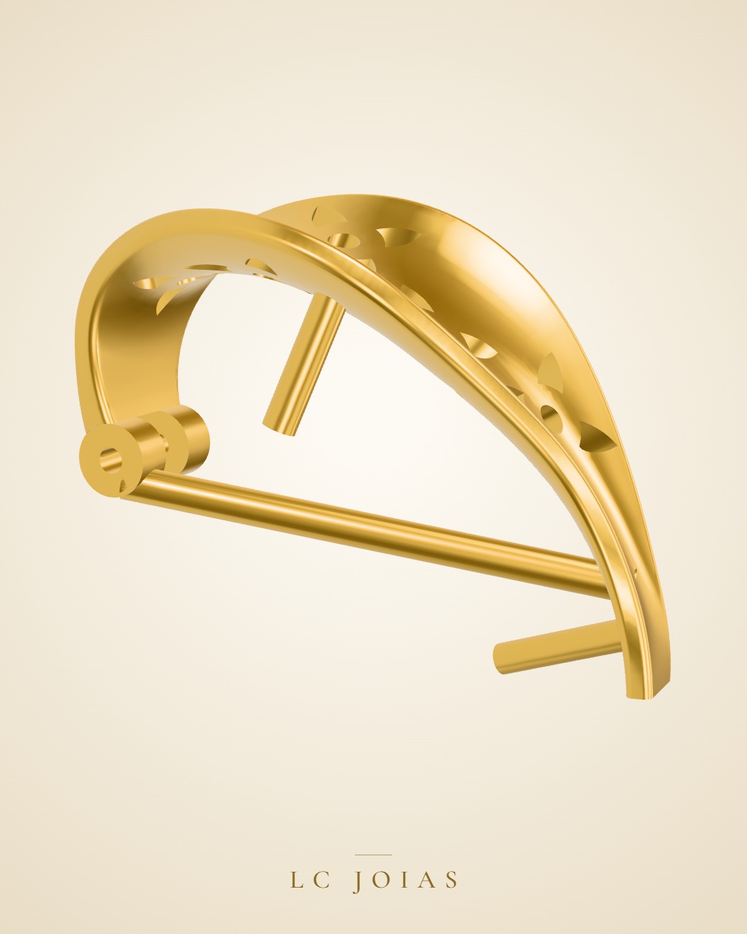 Brinco 7749 br b em ouro