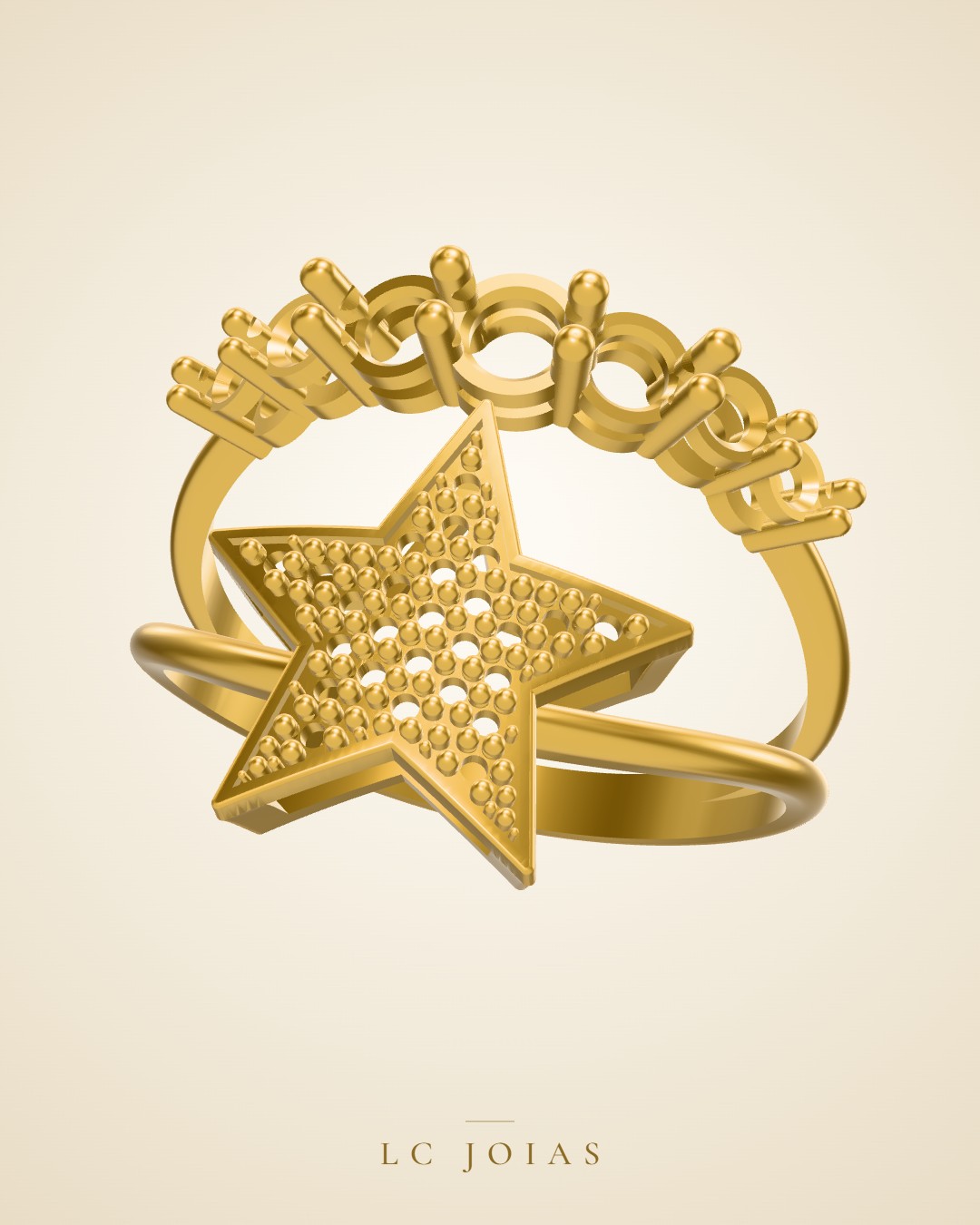 Anel 1480 an em ouro
