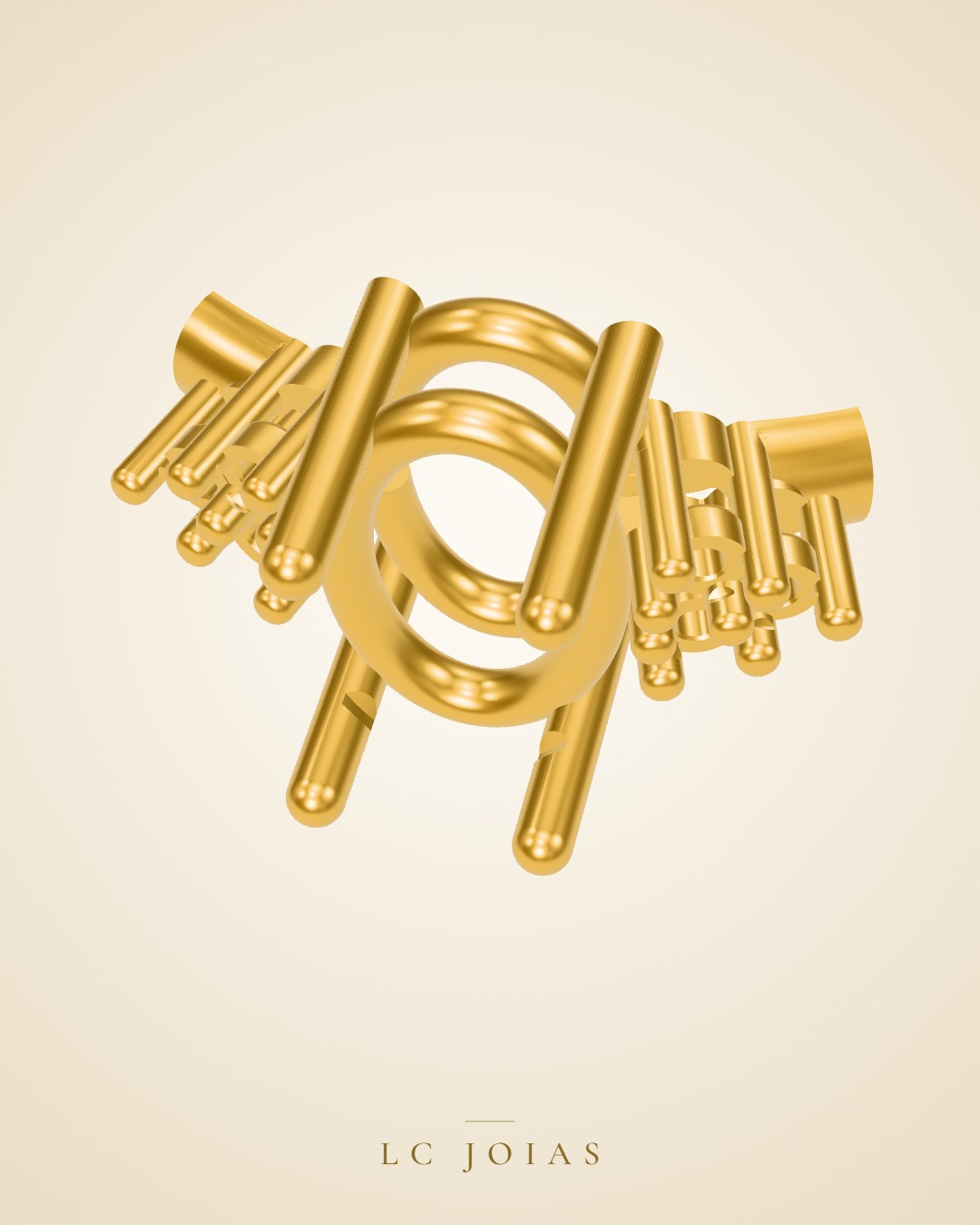 Anel 667 z an em ouro