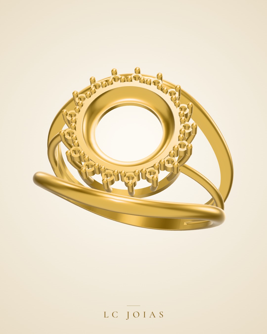 Anel 1513 z an em ouro