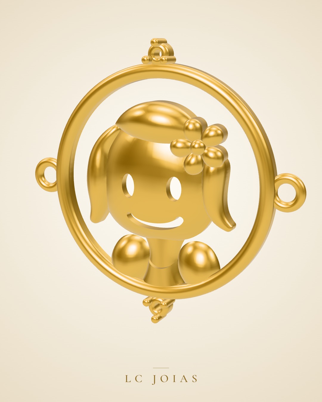 Pingente 754 pg em ouro