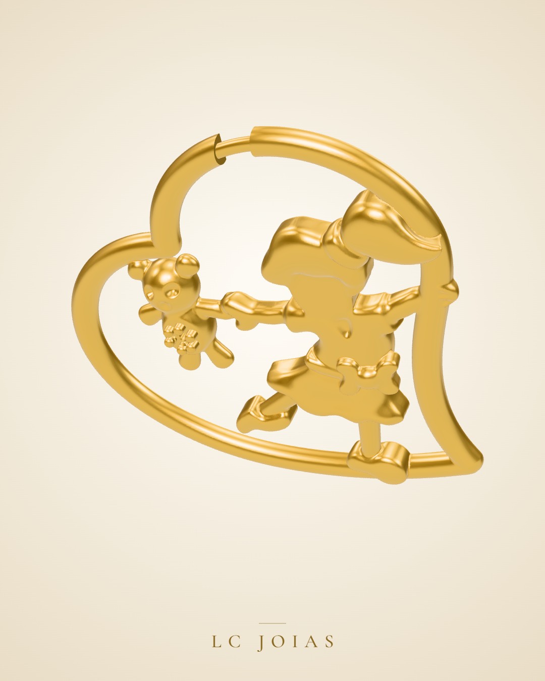 Pingente 7211 pg em ouro