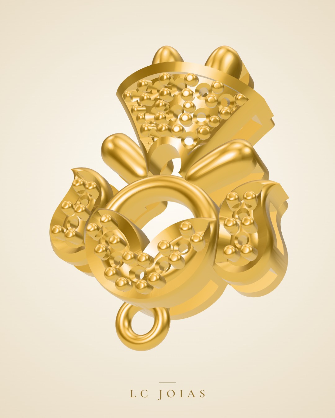 Pingente 610 pg menina em ouro