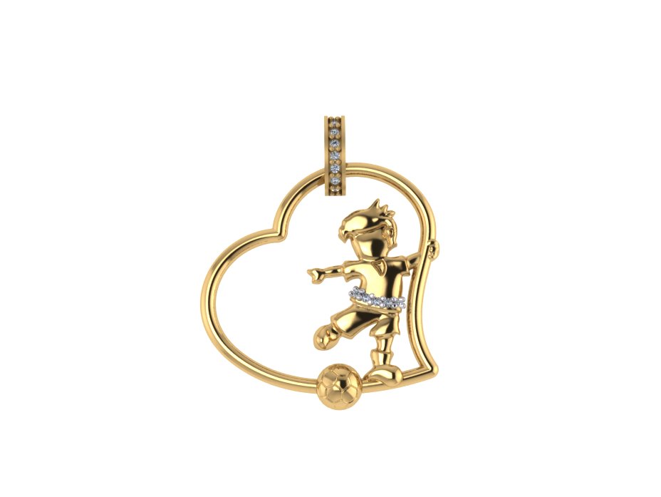Pingente 7206 pg em ouro