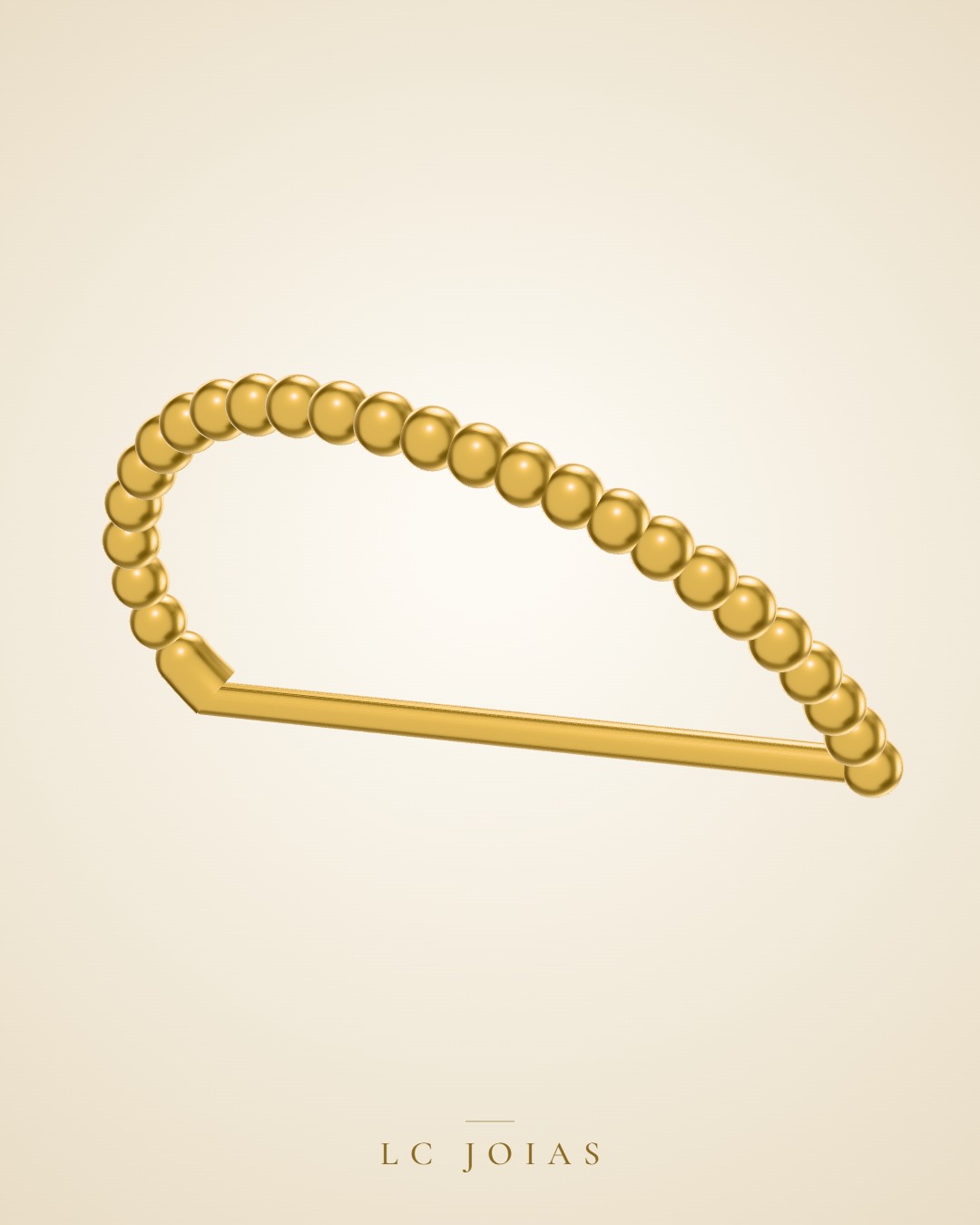 Brinco 7904 br espelho b em ouro