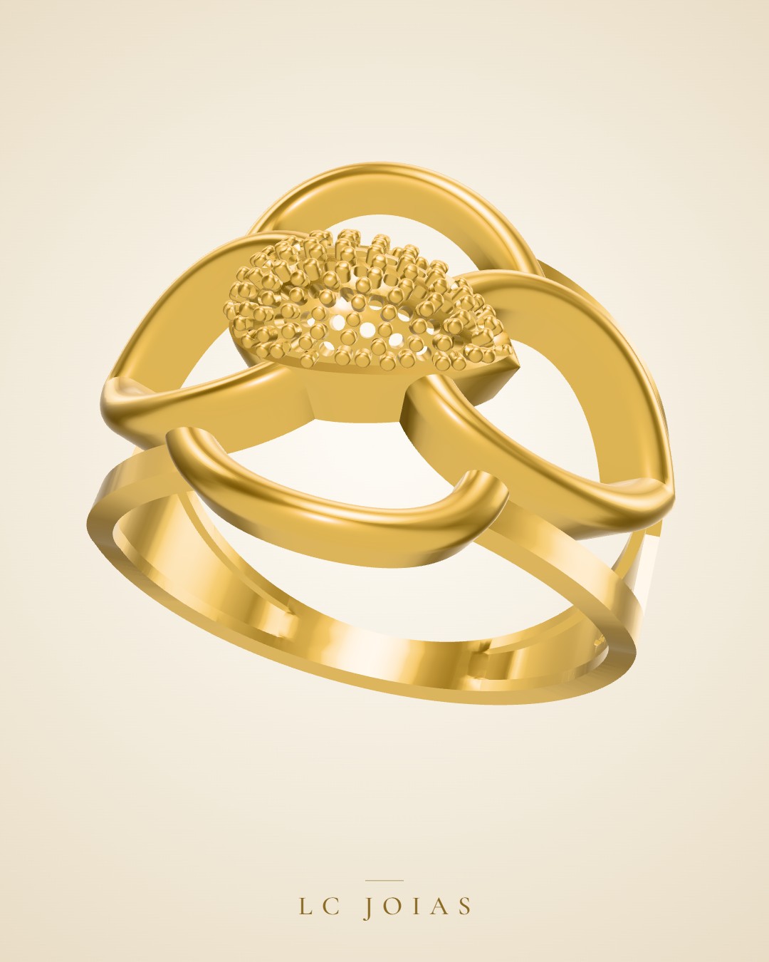 Anel 7250 an em ouro