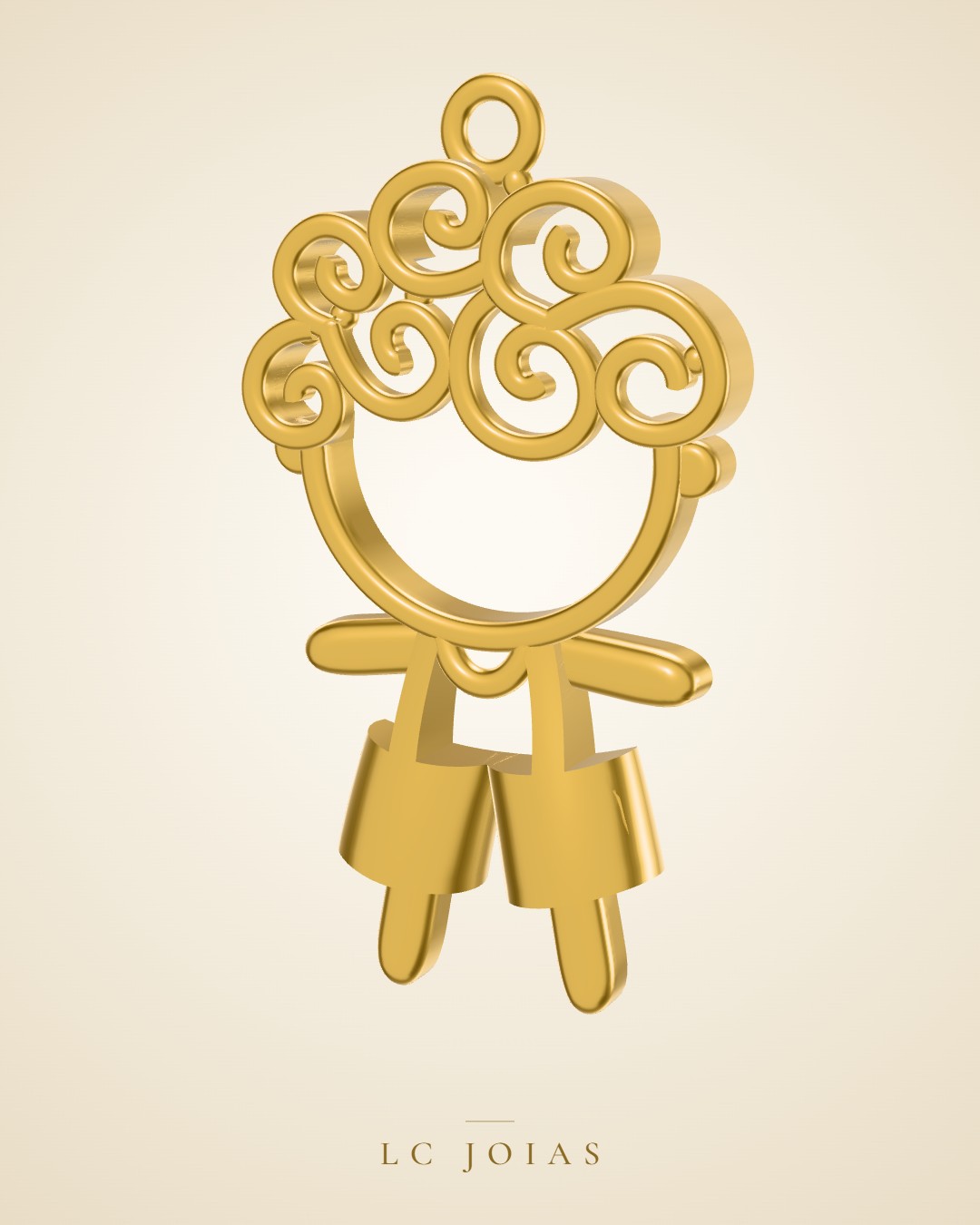 Pingente 1831 pg mo em ouro