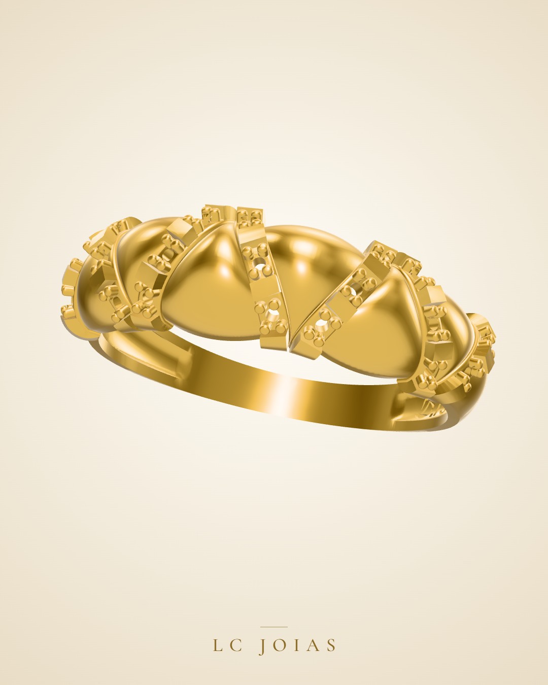 Anel 6420 an em ouro