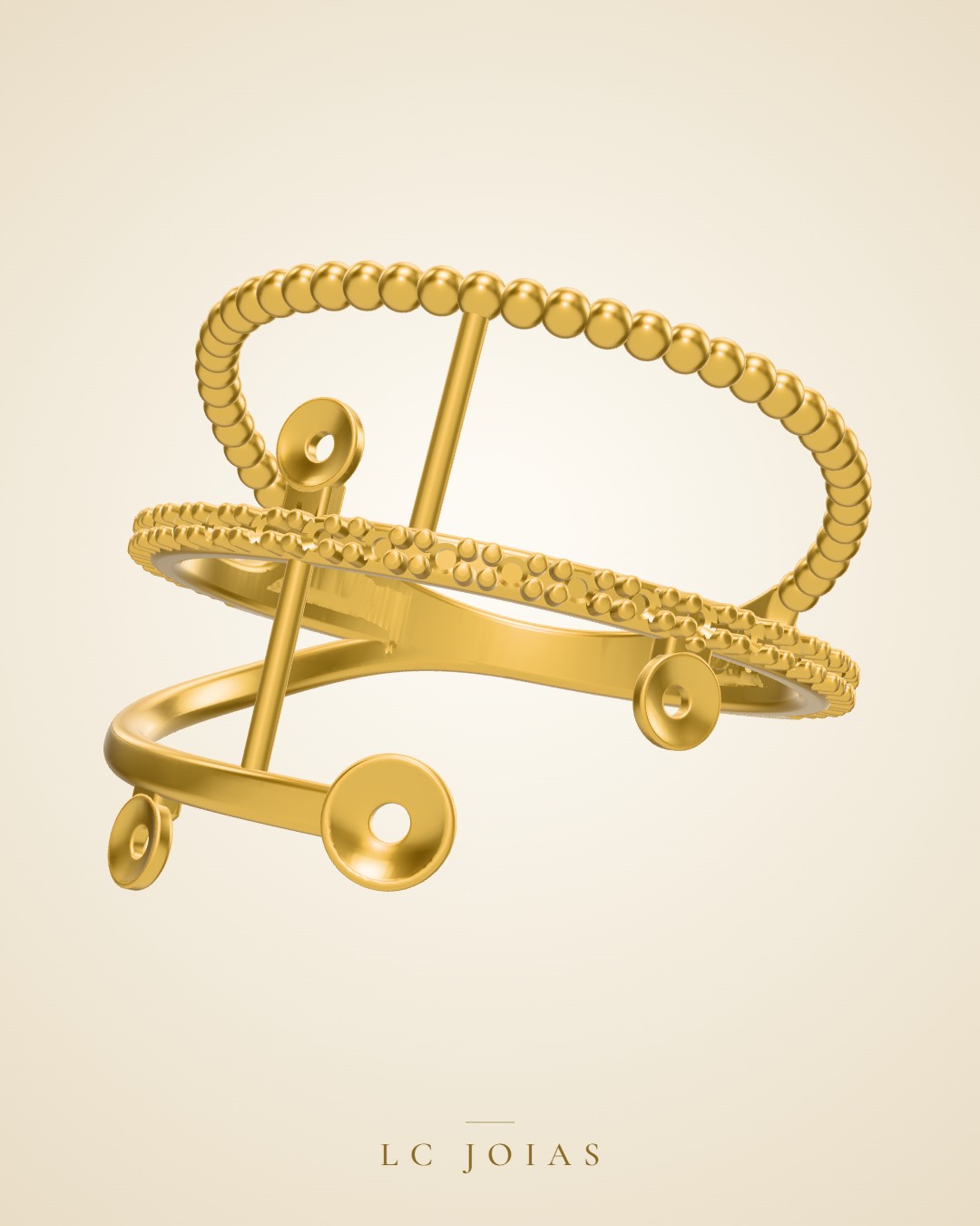 Anel 7920 an em ouro