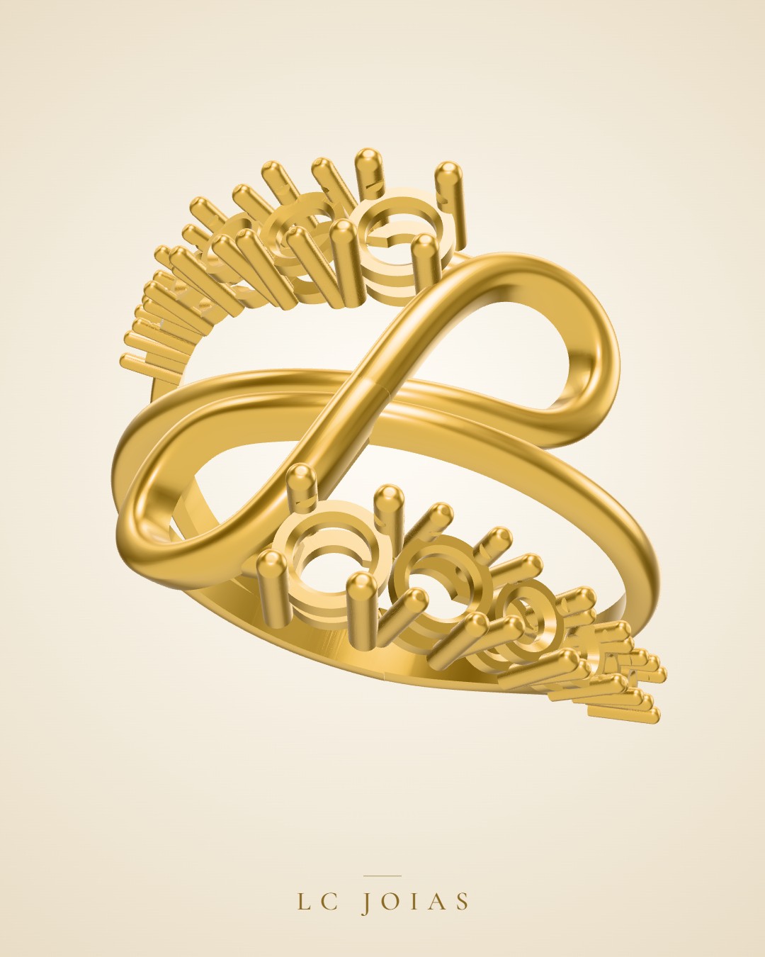 Anel 1464 an em ouro