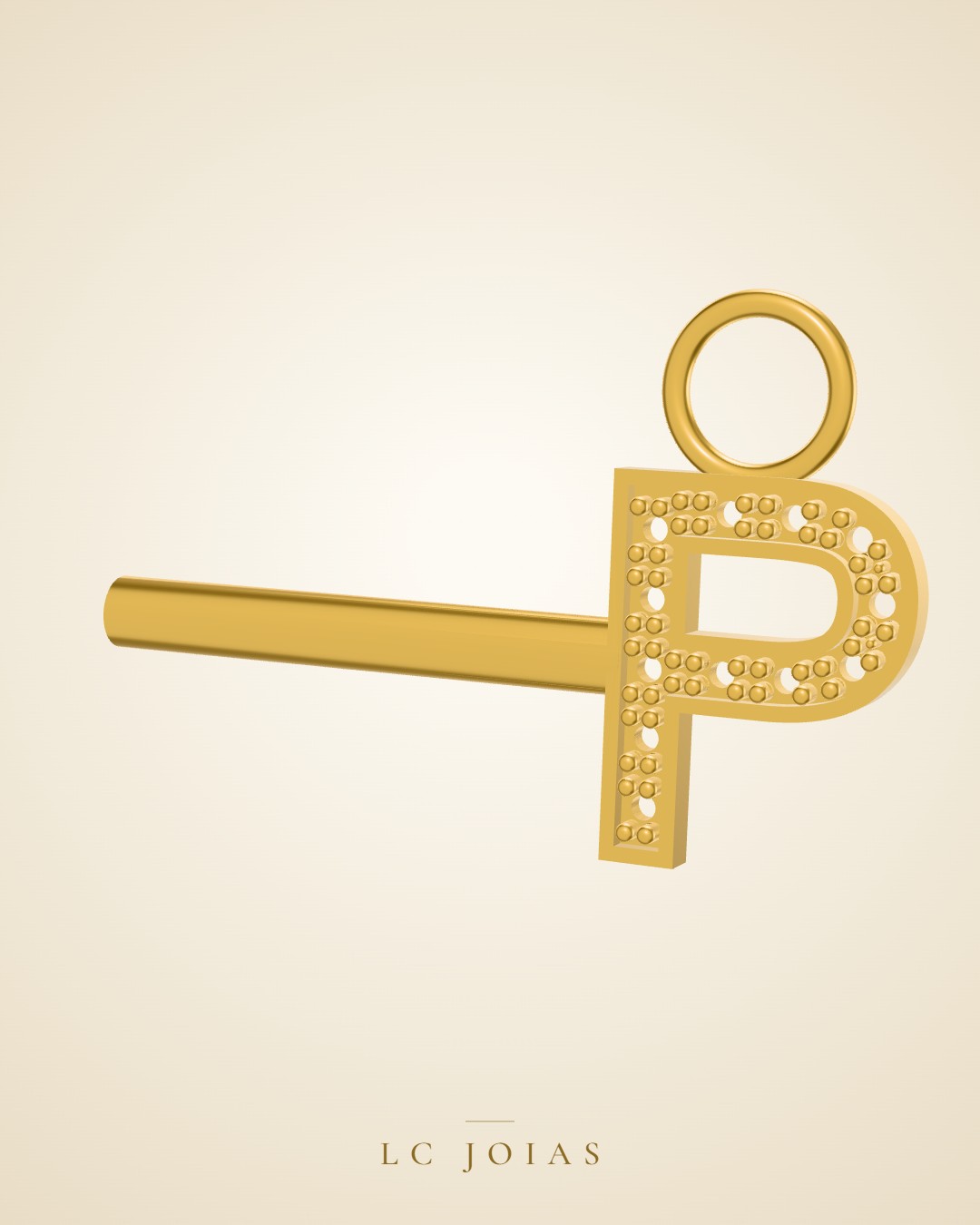 Pingente 8175 pg p em ouro