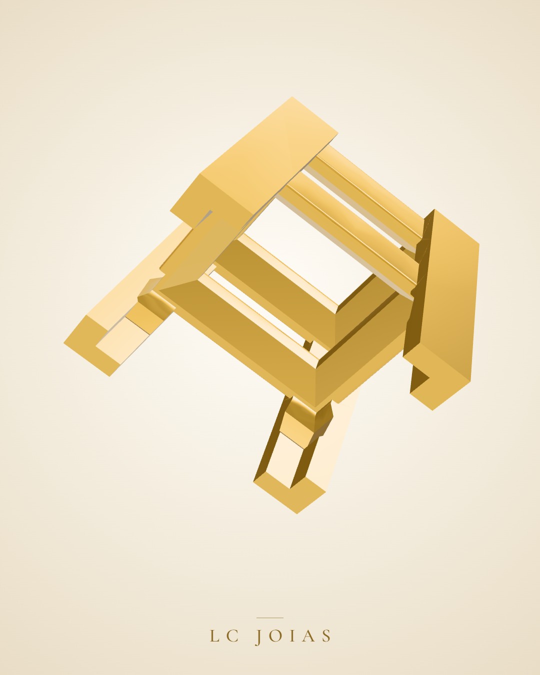 Pingente 7466 pg 5x5 em ouro