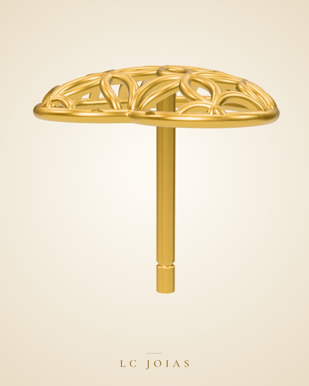 Brinco d 0075 br pp em ouro