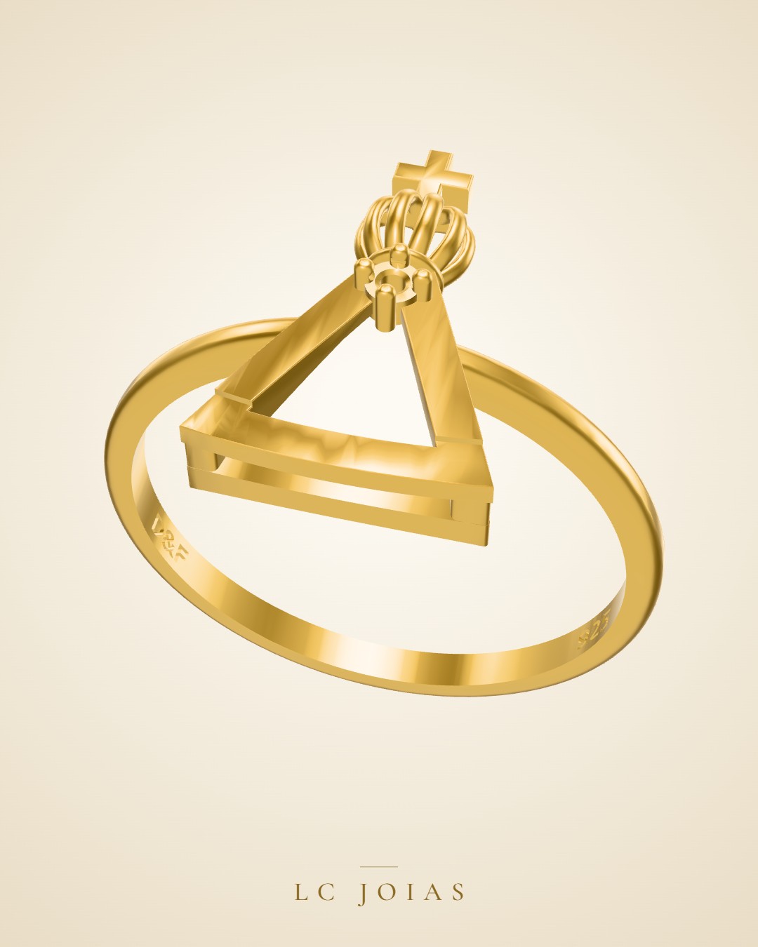 Anel ag 1947 an em ouro