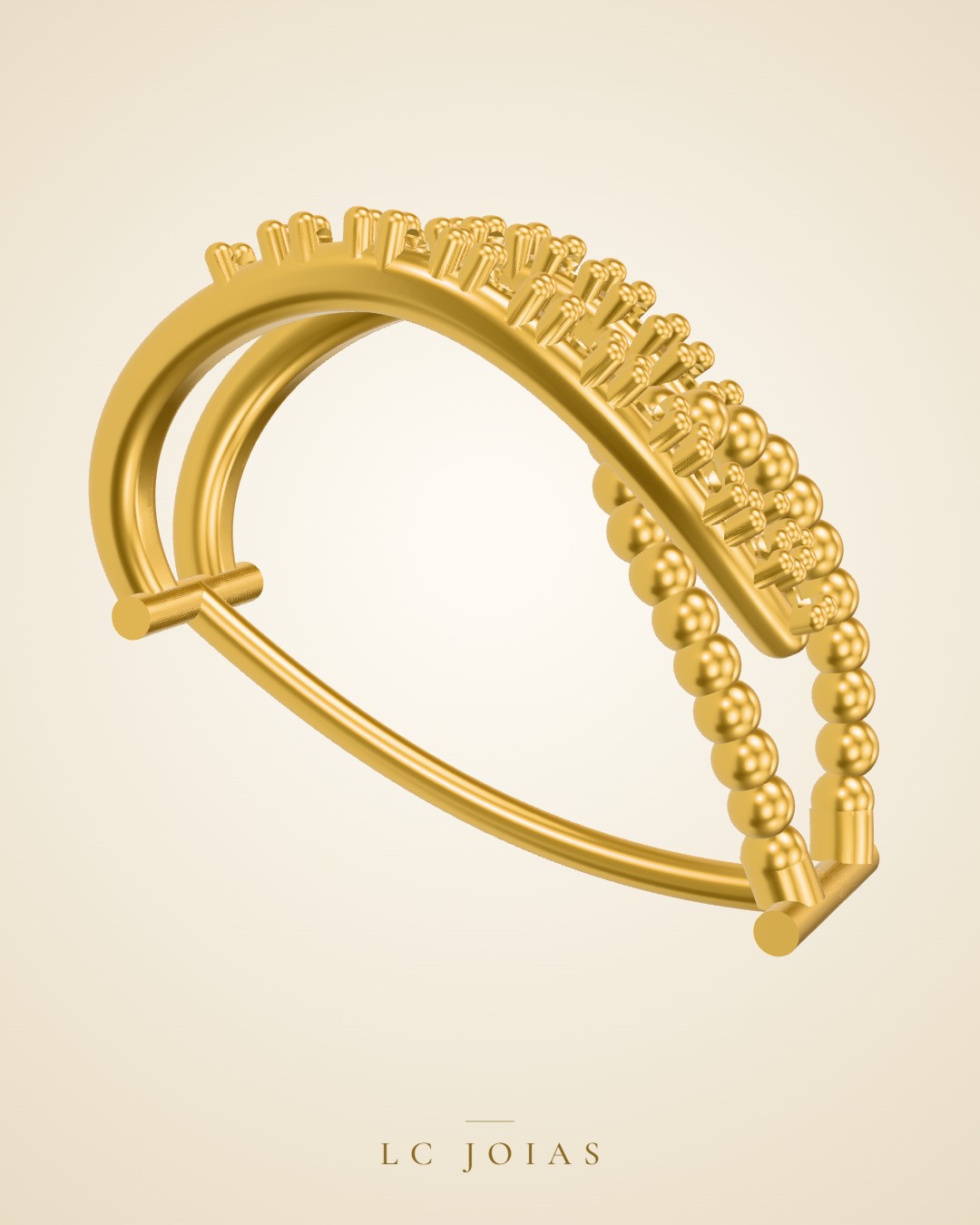 Brinco 7916 br espelharb em ouro