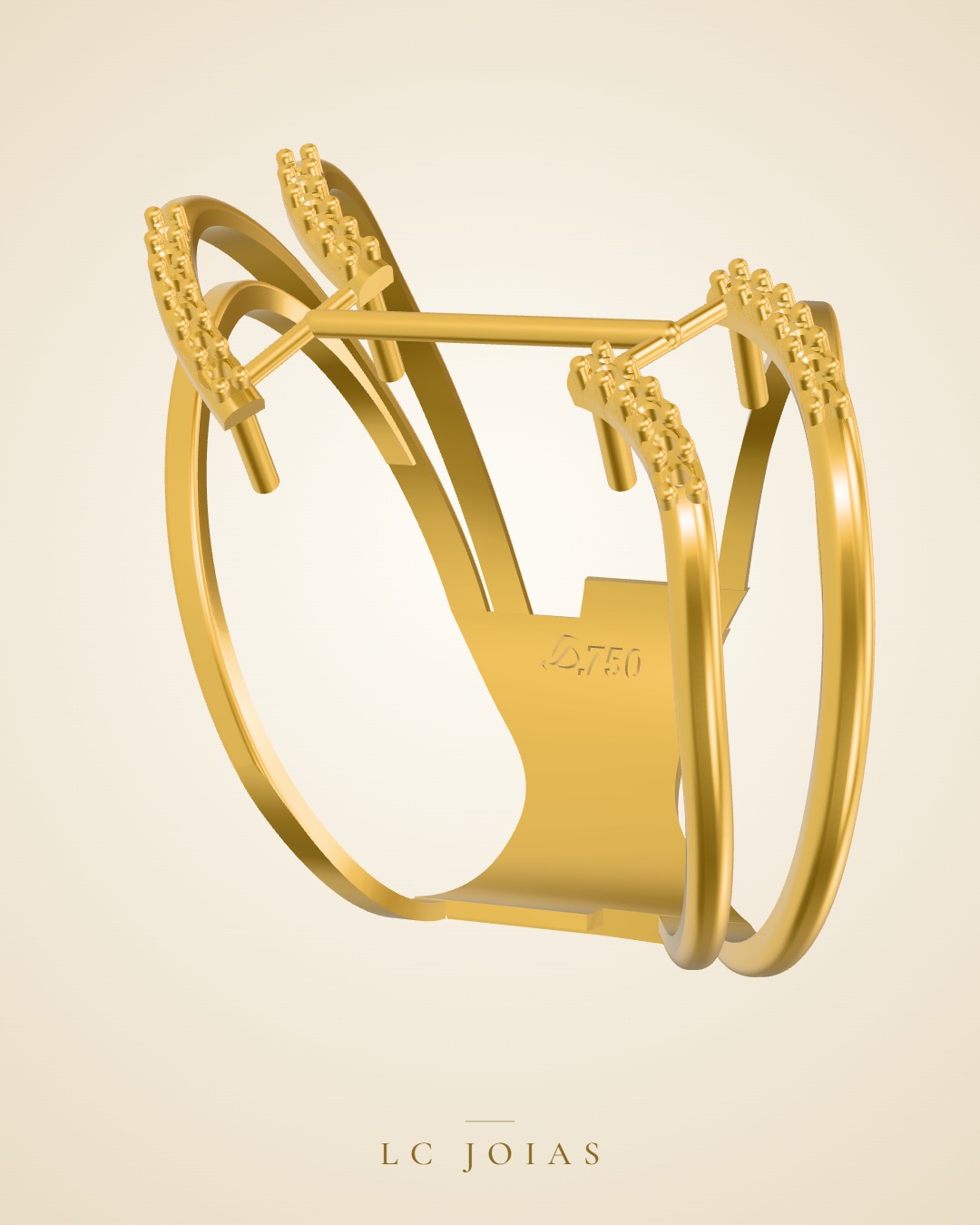 Anel 8102 an em ouro