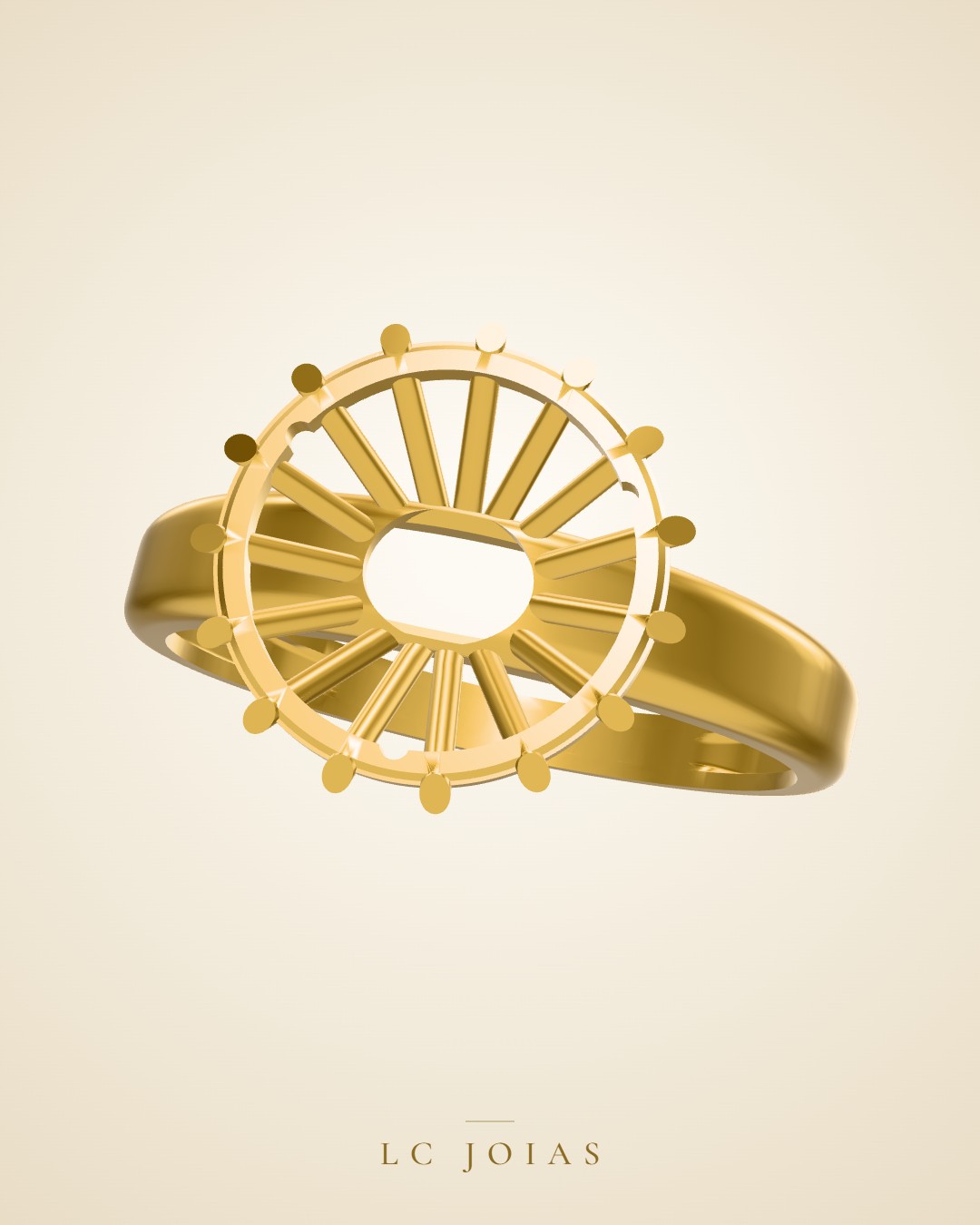 Anel 7729 an em ouro