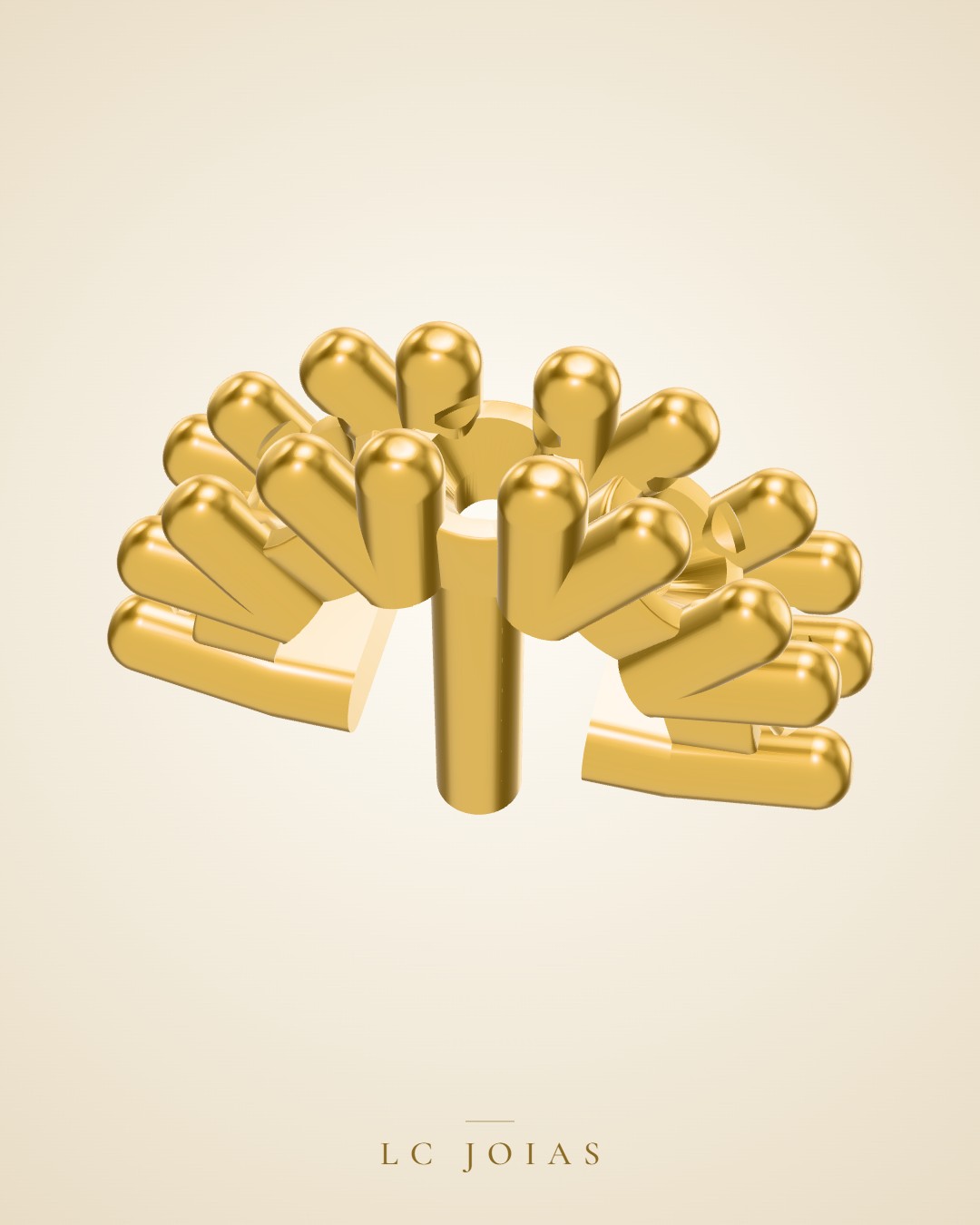 Anel 7849 an apliq fazer 2 em ouro