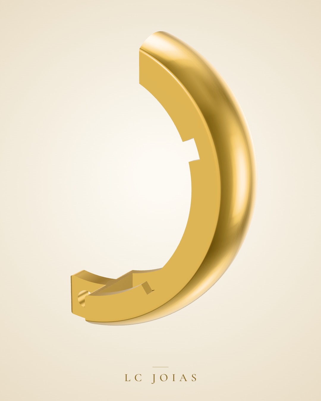 Brinco 7284 br 01 em ouro