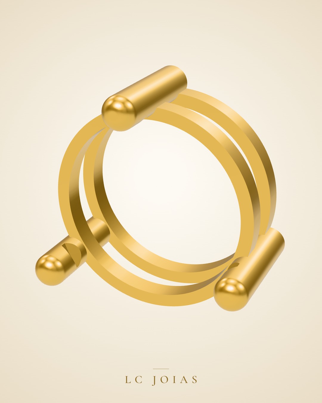 Pingente 1574 pg 8mm em ouro