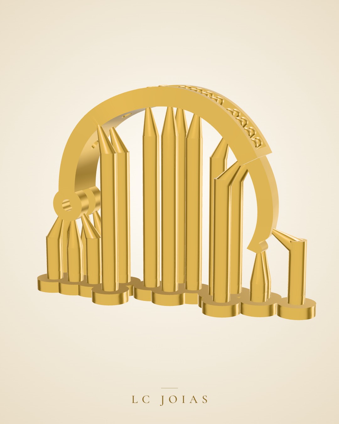 Brinco mirrored copy of 7483 br peq espelho em ouro