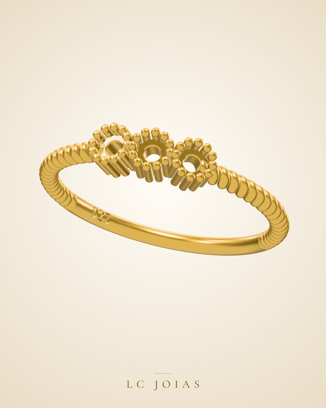 Anel ag 2263 an 14 em ouro