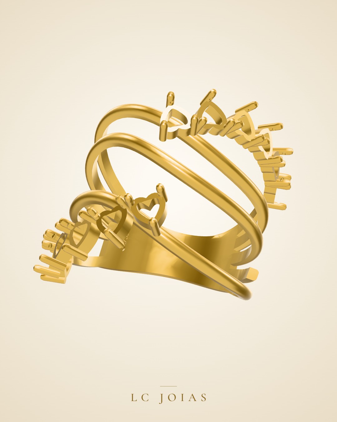 Anel 8296 an em ouro
