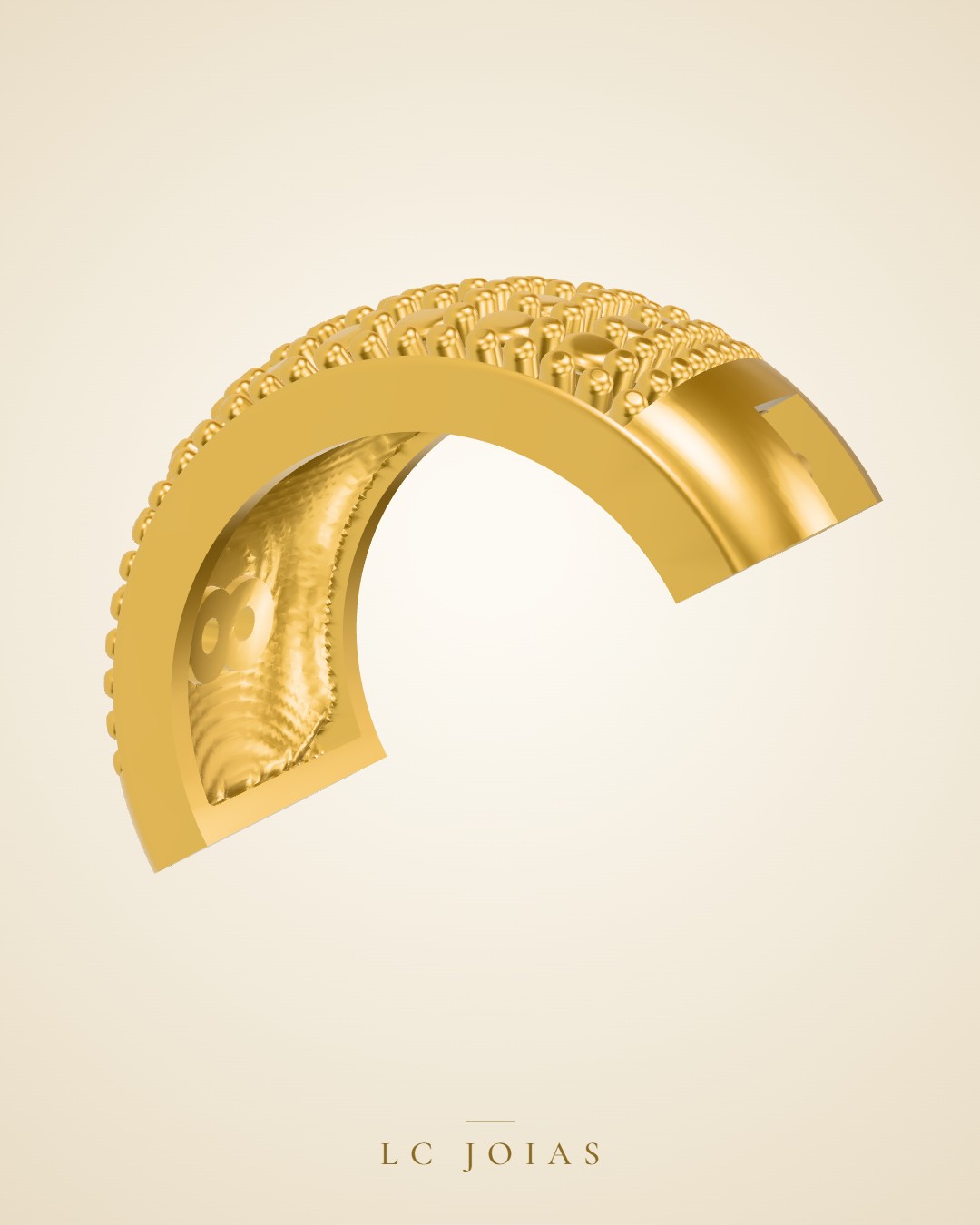 Brinco 7476 br m em ouro