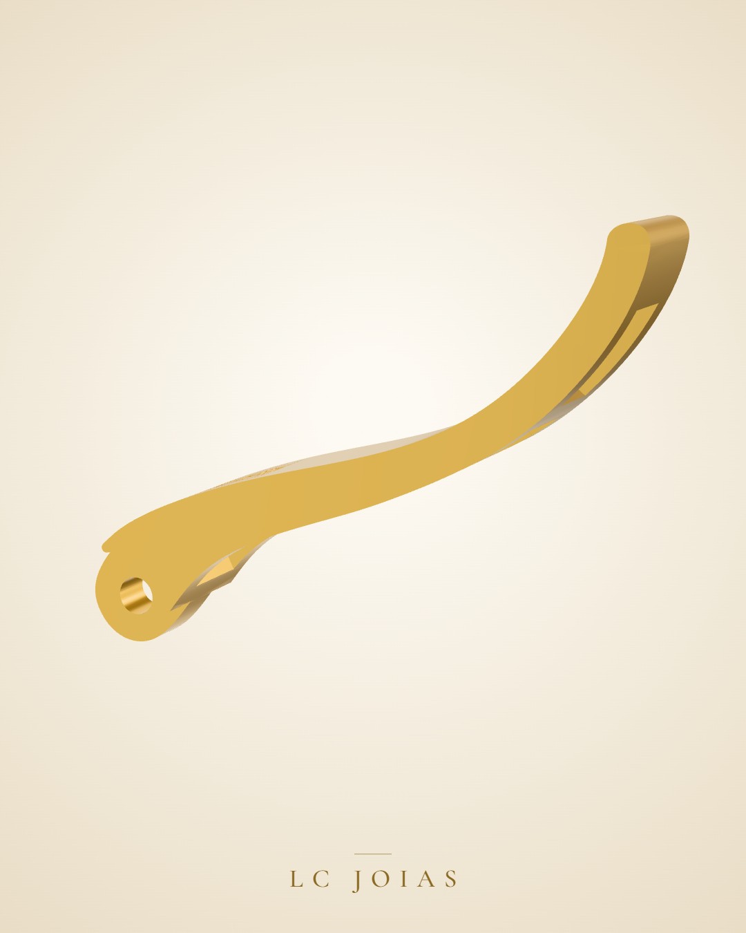 Brinco 6855 br aplique em ouro
