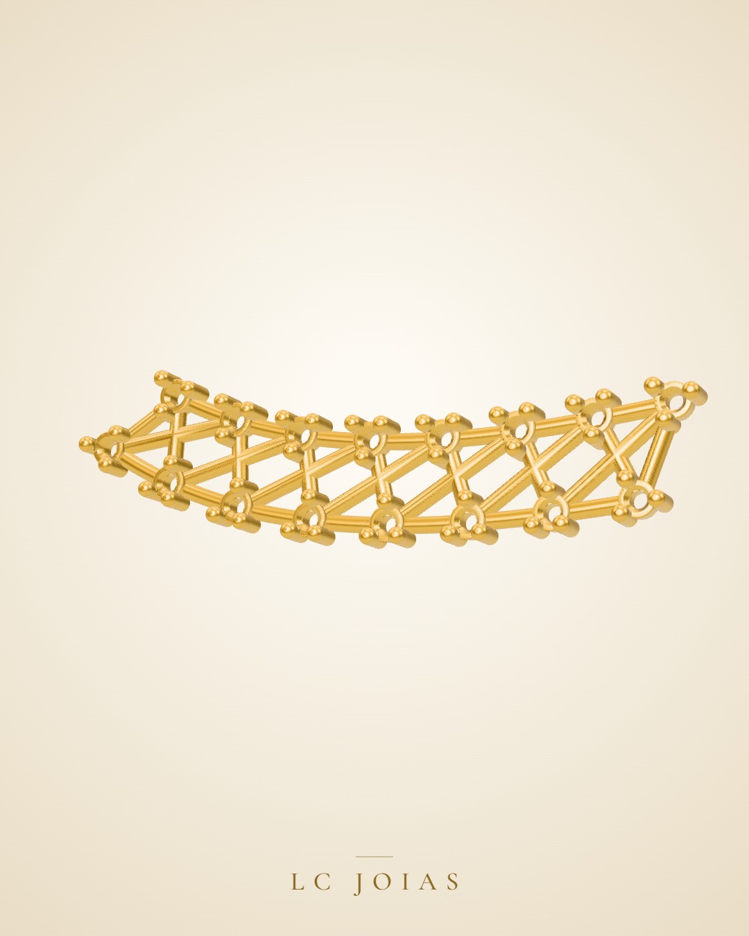 Brinco 7662 br espelho em ouro