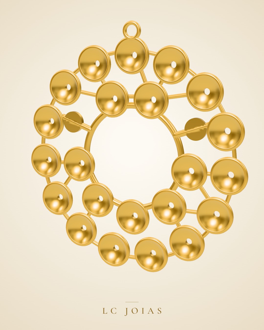Pingente 8403 pg em ouro