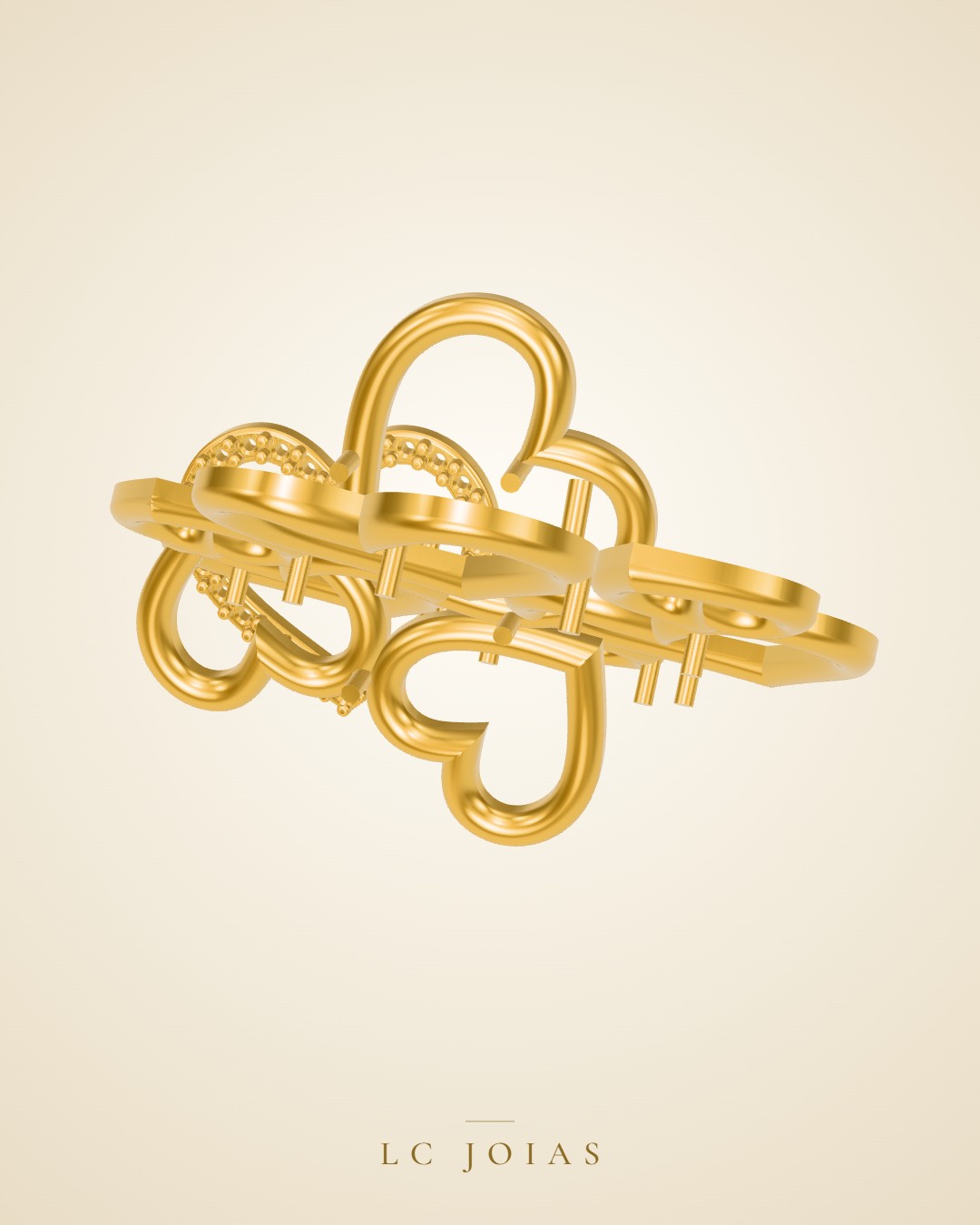 Anel 7526 an aplique em ouro