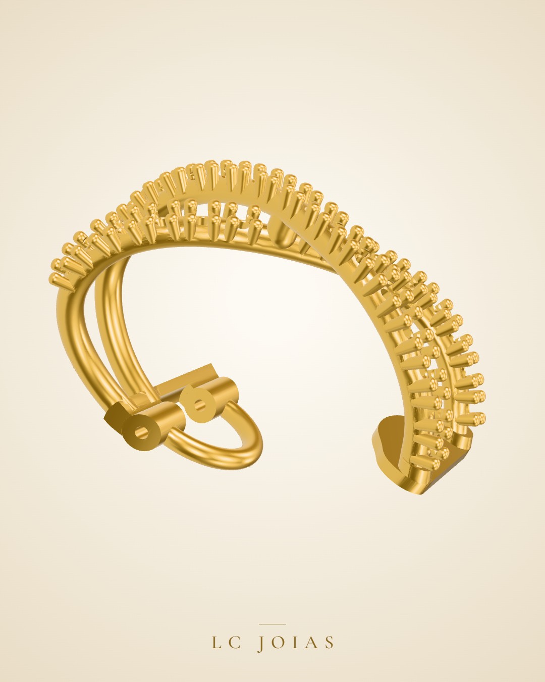 Brinco 7858 br espelho em ouro