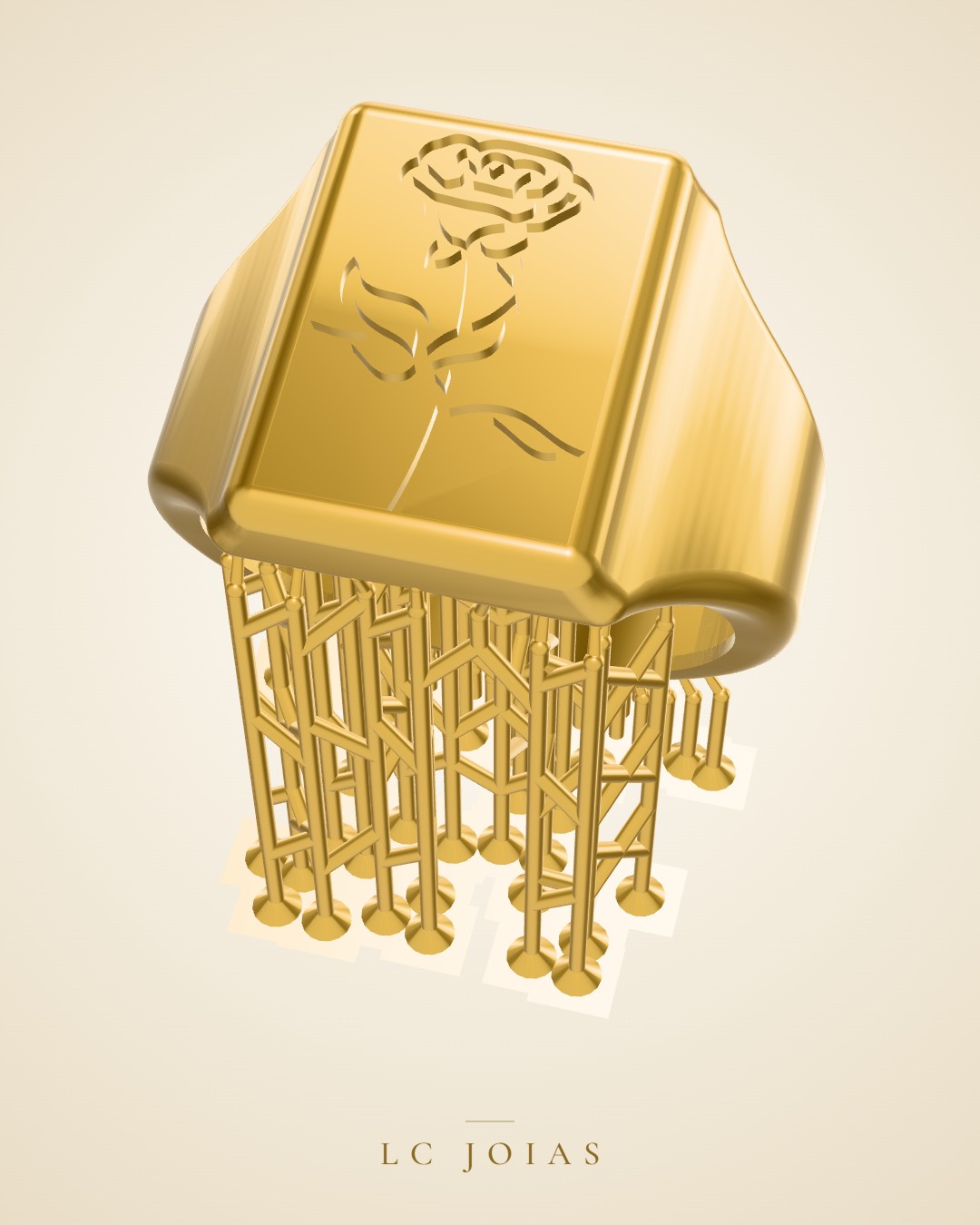 Anel ag 2369 an em ouro