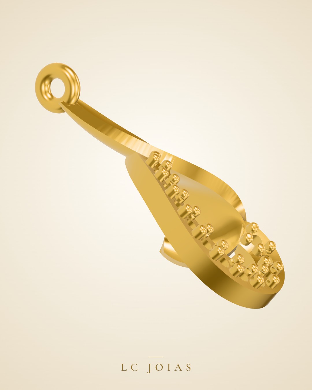 Brinco mirrored copy of 6221br cima em ouro