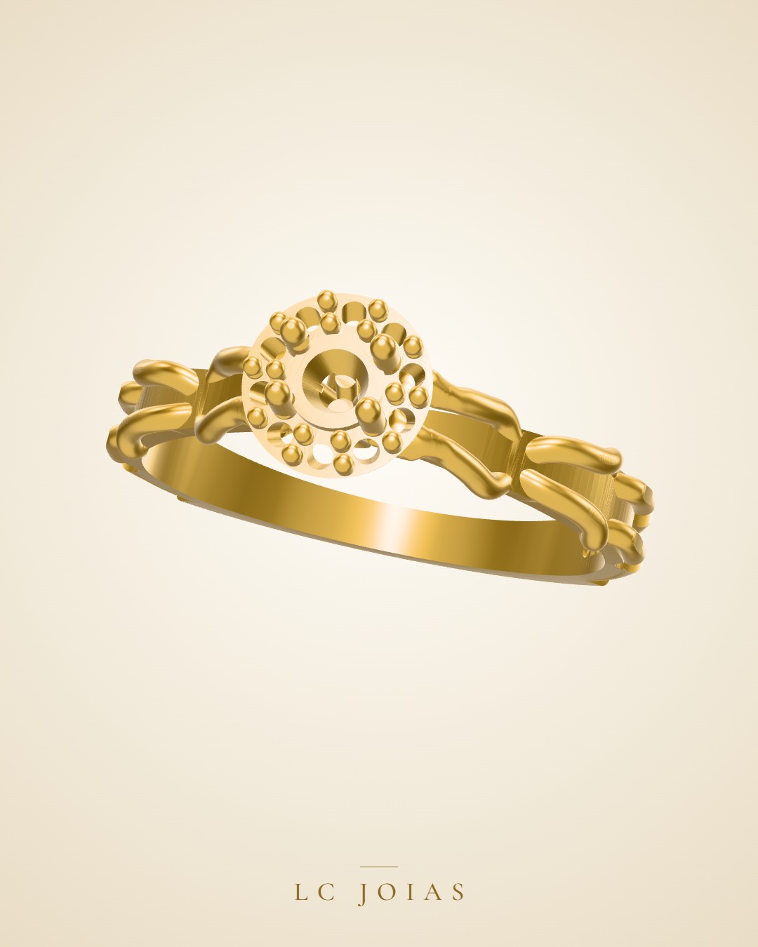 Anel 7727 an em ouro