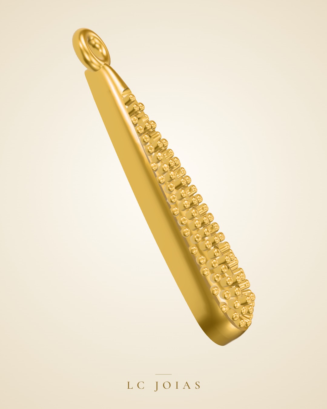 Brinco 6298br cima em ouro