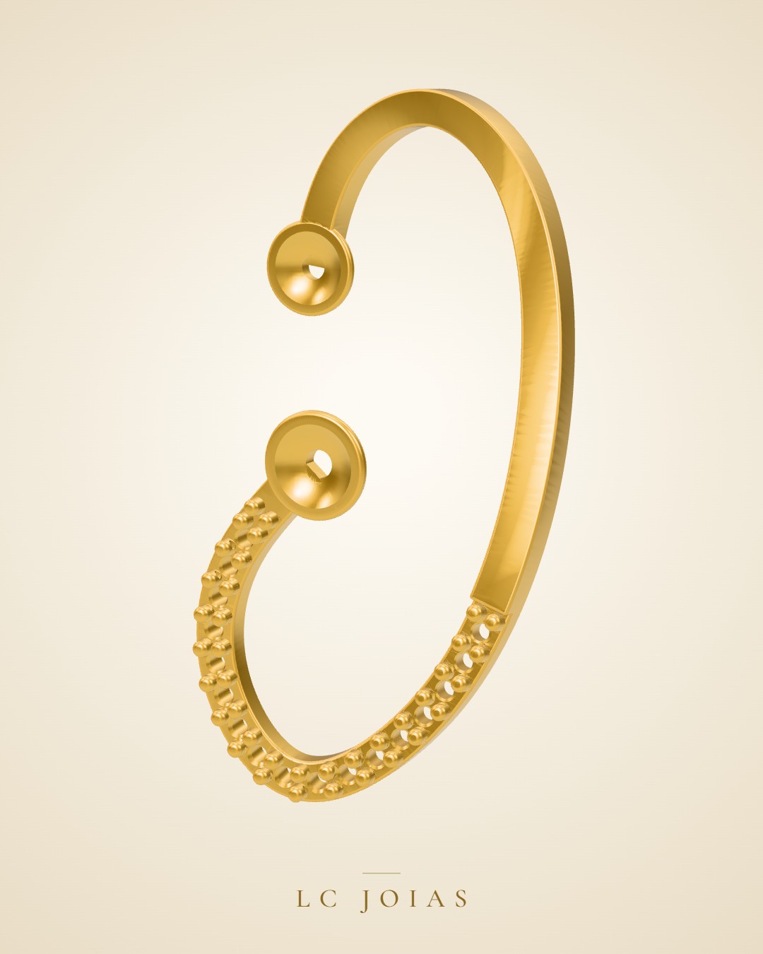 Brinco 7591 br (fazer espelho) em ouro