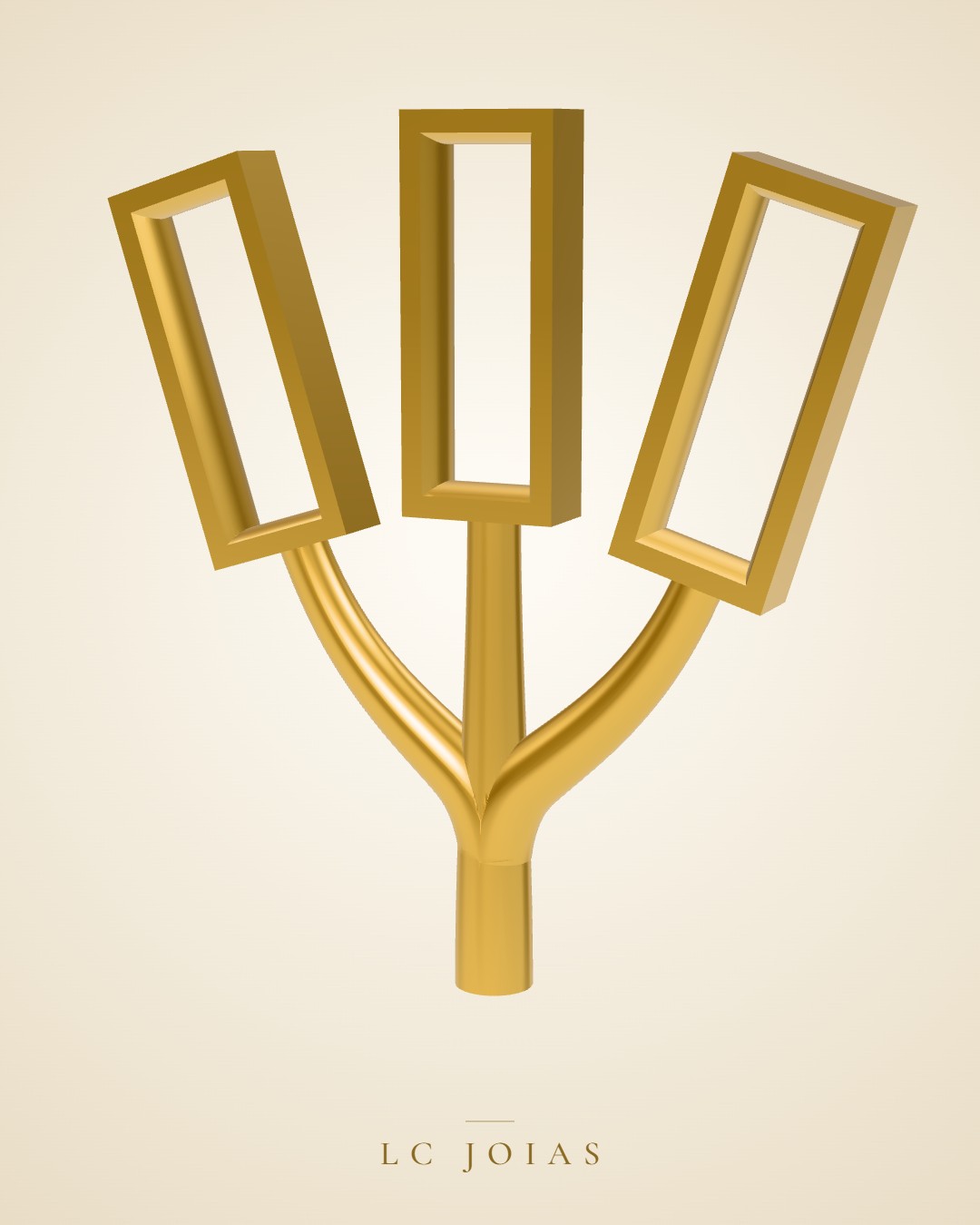 Colar 25 corrente em ouro