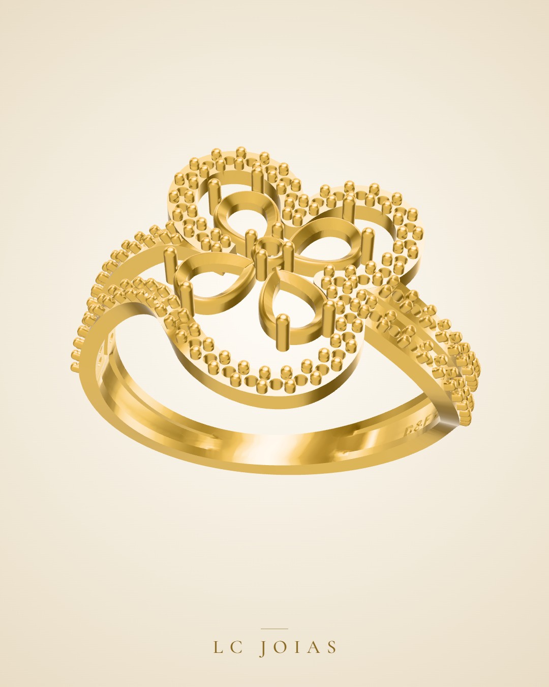 Anel 636 an em ouro