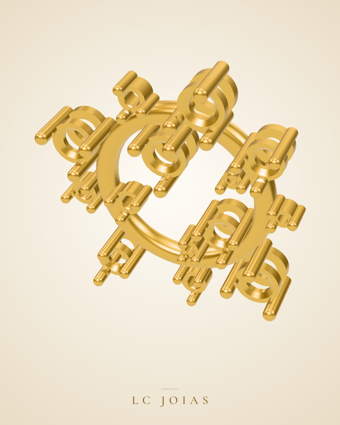 Brinco 1474 br b em ouro